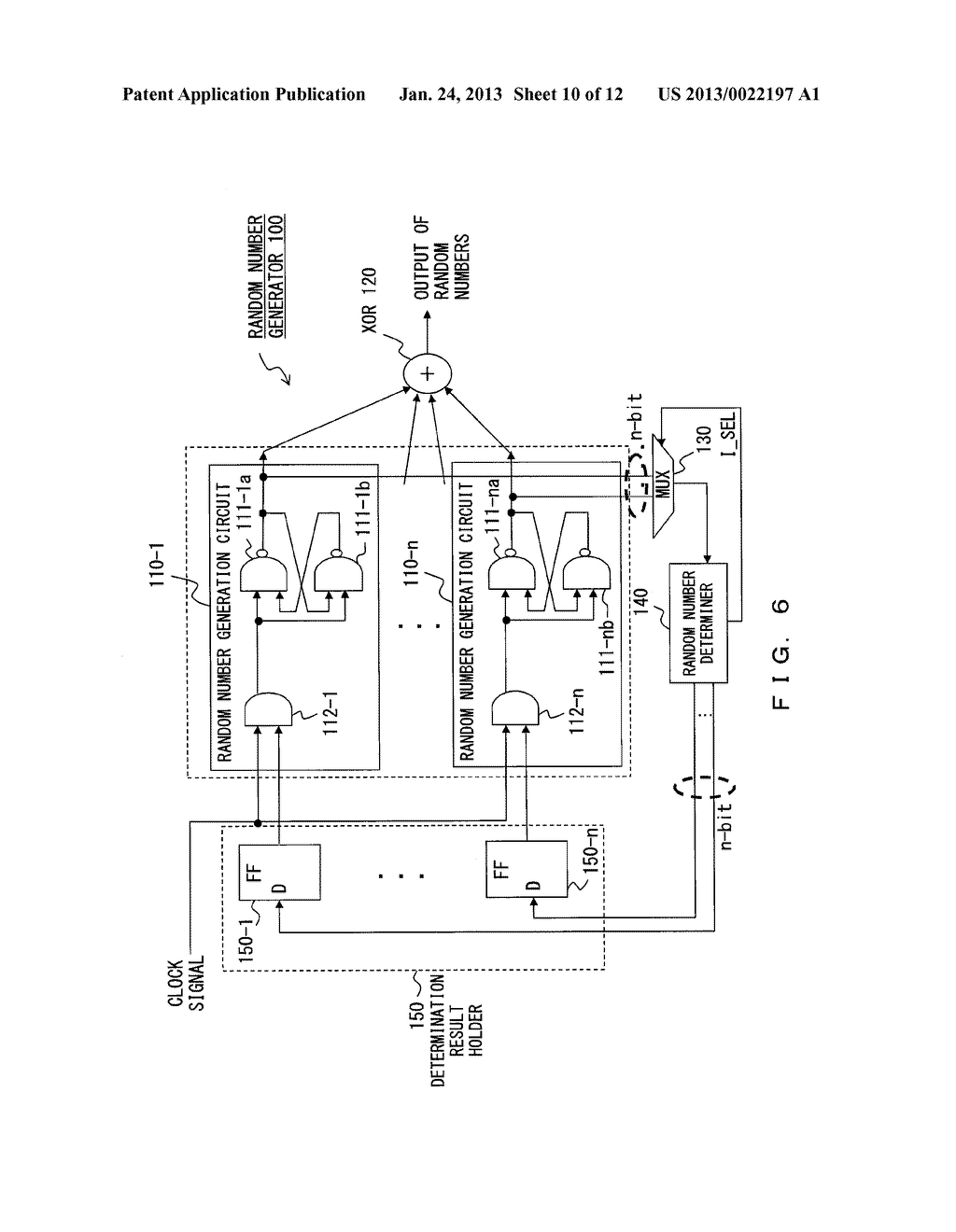 RANDOM NUMBER GENERATOR, ENCRYPTION DEVICE, AND AUTHENTICATION DEVICE - diagram, schematic, and image 11