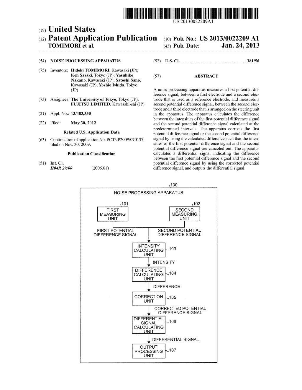 NOISE PROCESSING APPARATUS - diagram, schematic, and image 01