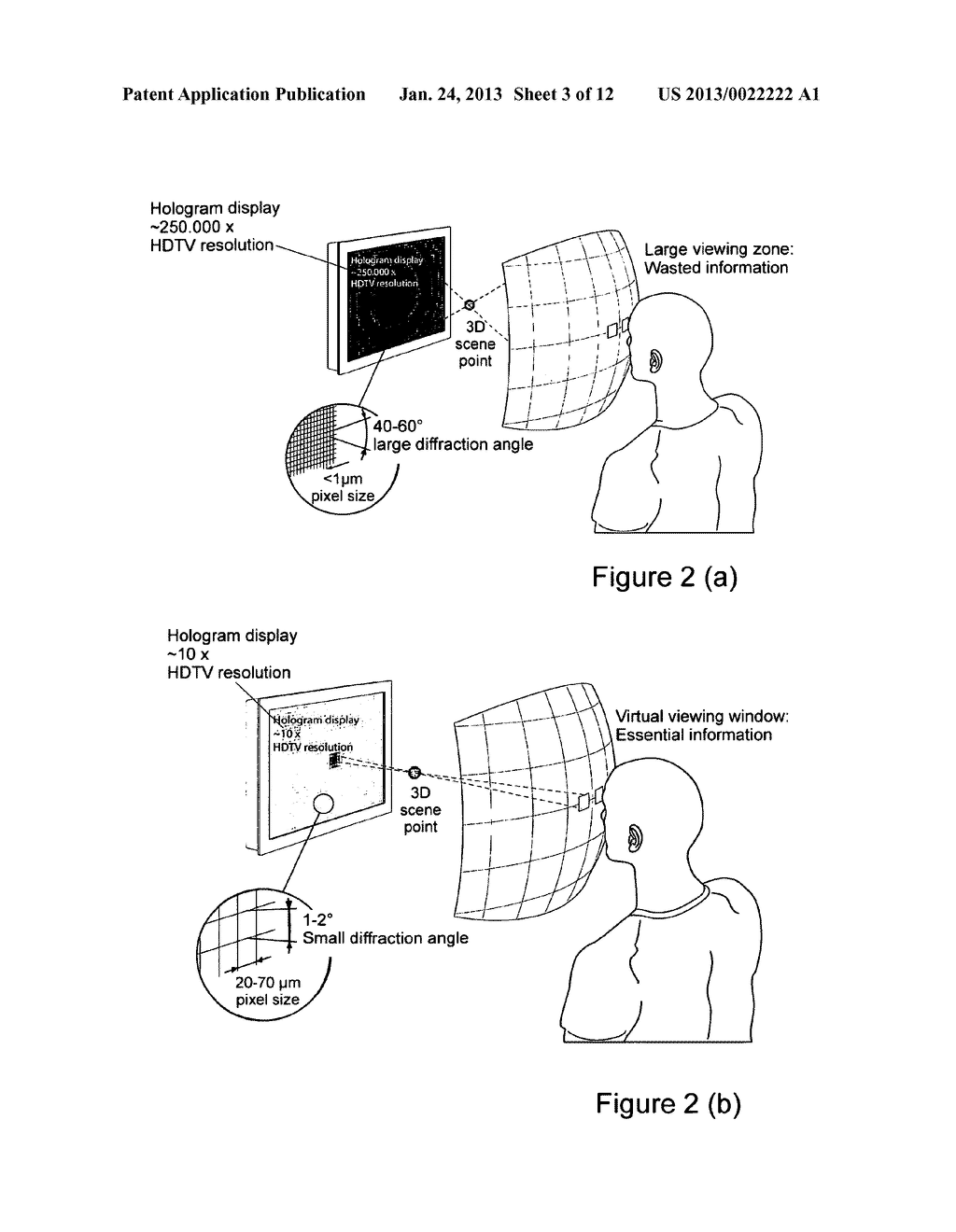 METHOD AND DEVICE FOR ENCODING THREE-DIMENSIONAL SCENES WHICH INCLUDE     TRANSPARENT OBJECTS IN A HOLOGRAPHIC SYSTEM - diagram, schematic, and image 04