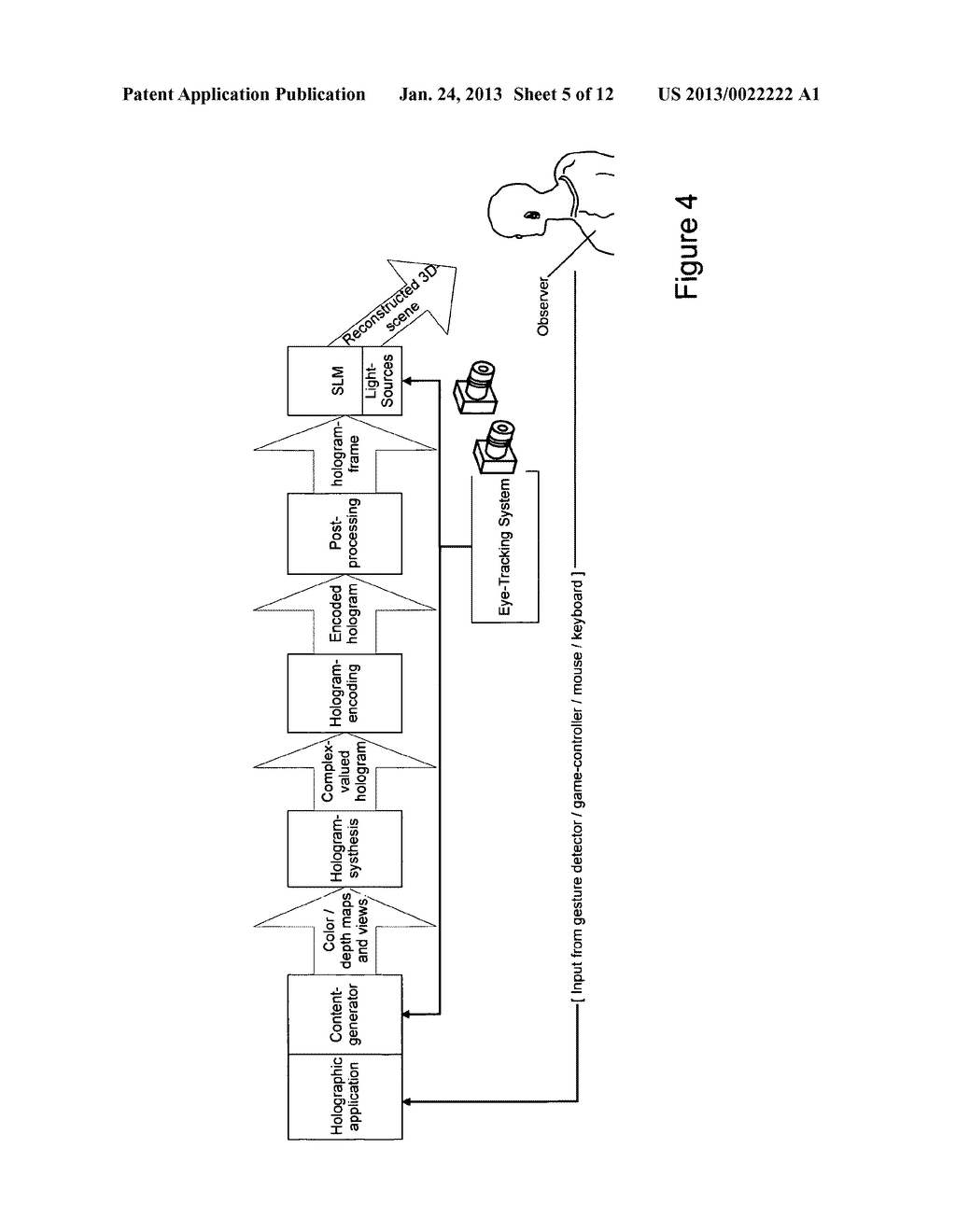METHOD AND DEVICE FOR ENCODING THREE-DIMENSIONAL SCENES WHICH INCLUDE     TRANSPARENT OBJECTS IN A HOLOGRAPHIC SYSTEM - diagram, schematic, and image 06