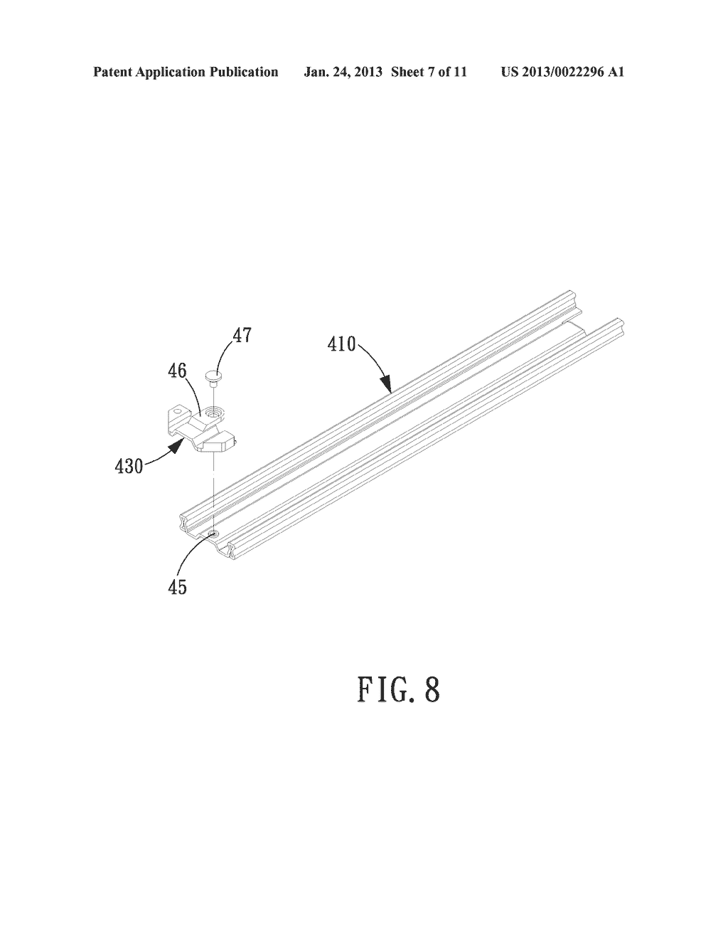 INTERLOCKING DEVICE FOR A DRAWER SLIDE - diagram, schematic, and image 08