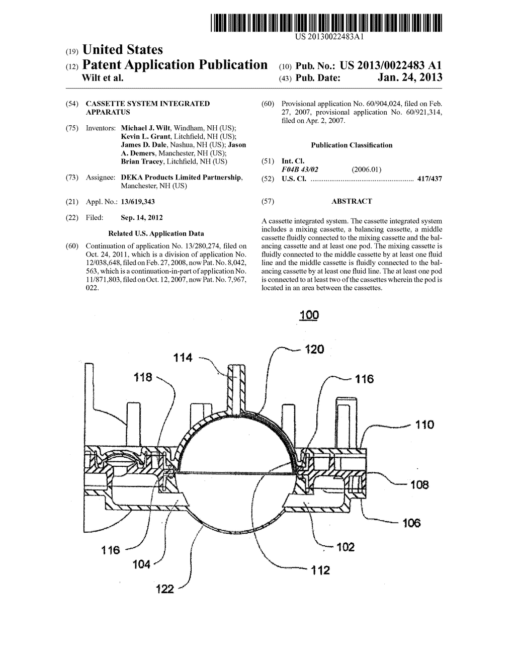 CASSETTE SYSTEM INTEGRATED APPARATUS - diagram, schematic, and image 01