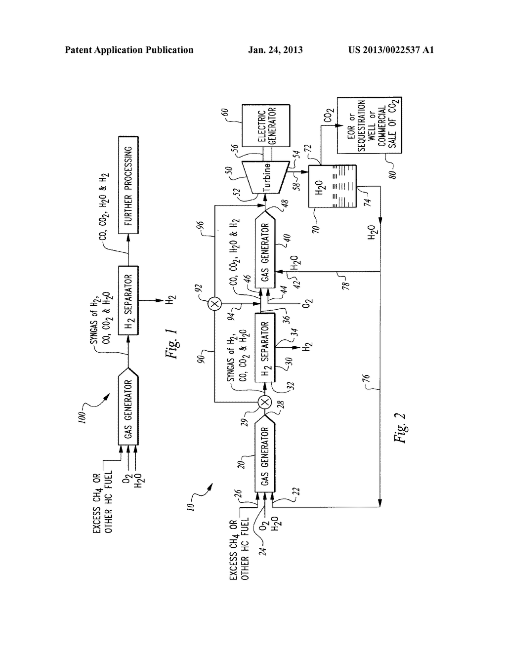 HYDROGEN PRODUCTION FROM AN OXYFUEL COMBUSTOR - diagram, schematic, and image 02