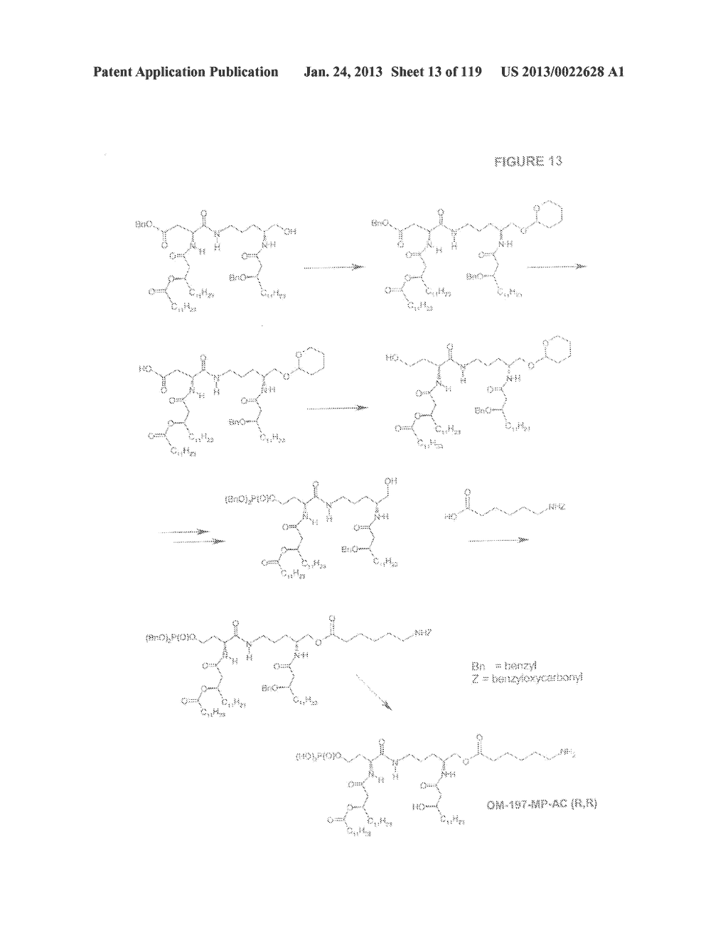 ACYL PSEUDOPEPTIDES WHICH CARRY A FUNCTIONALIZED AUXILIARY ARM - diagram, schematic, and image 14