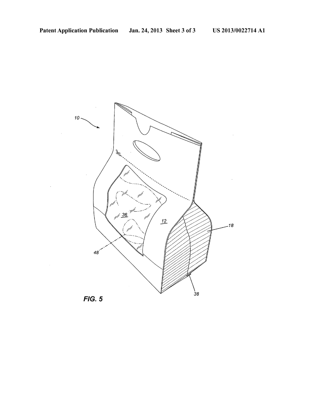 Takeout food bag - diagram, schematic, and image 04