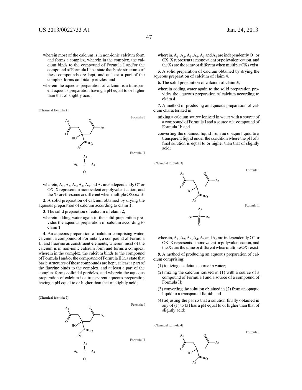 CALCIUM PREPARATION AND METHOD OF PRODUCTION THEREOF - diagram, schematic, and image 79