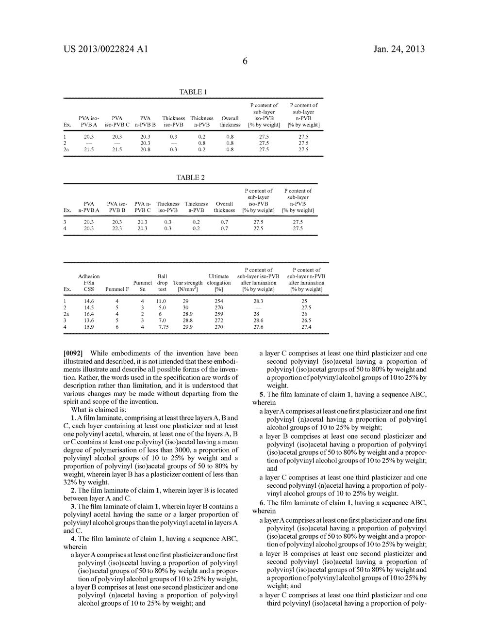 High-Strength Film Laminates Having Layers Of Plasticizer-Containing     Polyvinyl (N)Acetal and Plasticizer-Containing Polyvinyl (Iso)Acetal - diagram, schematic, and image 07