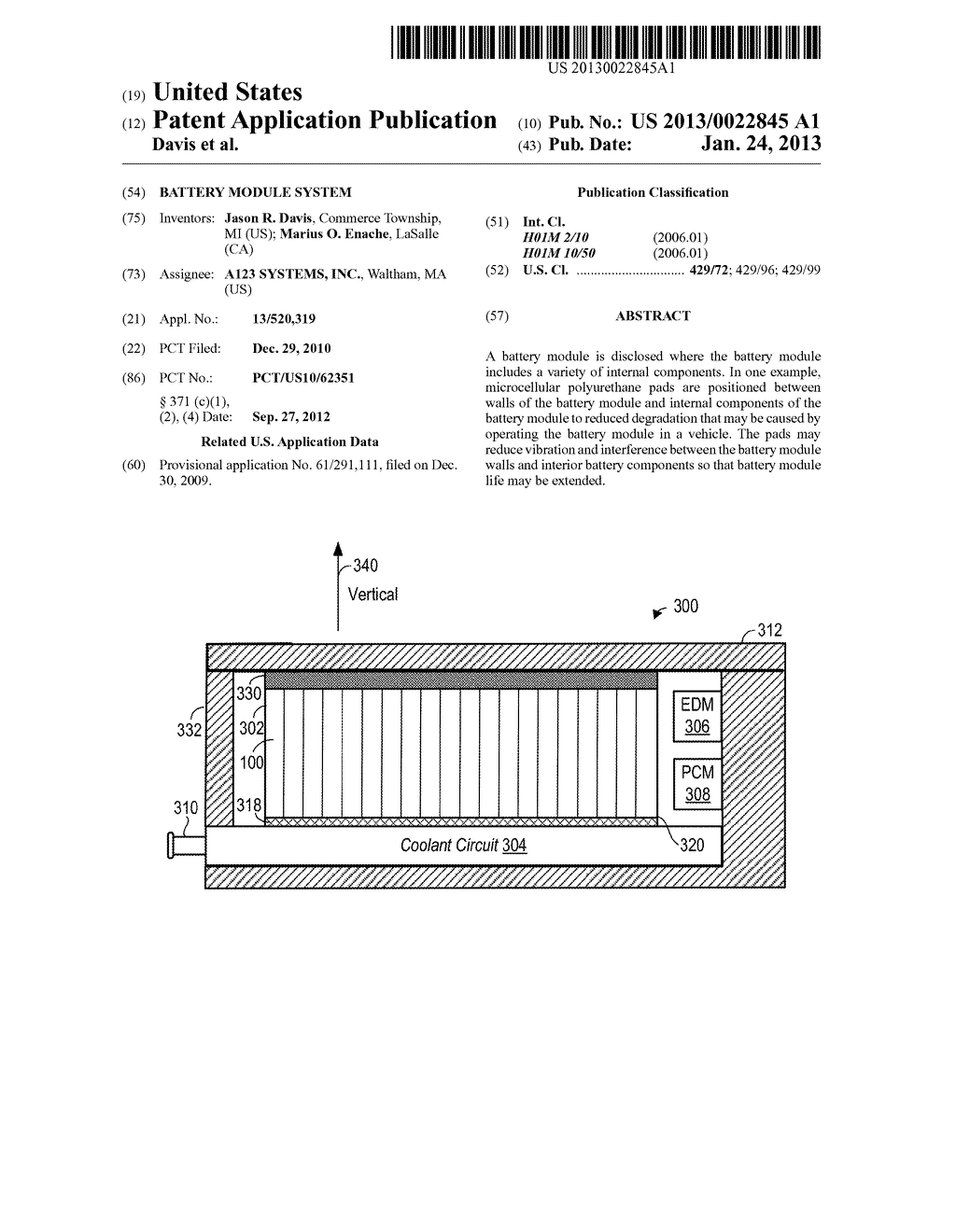 Battery Module System - diagram, schematic, and image 01