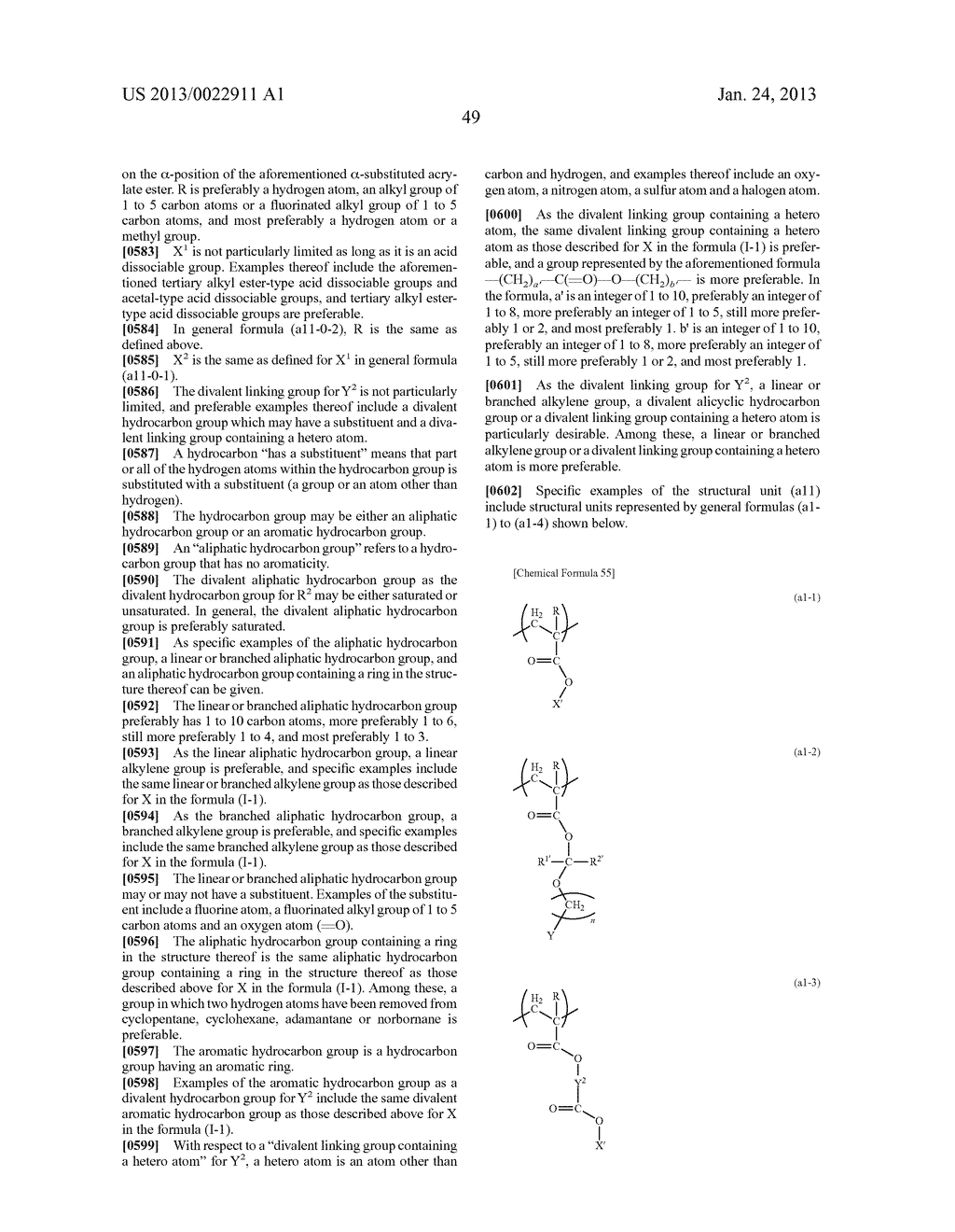 POLYMER, RESIST COMPOSITION AND METHOD OF FORMING RESIST PATTERN - diagram, schematic, and image 50