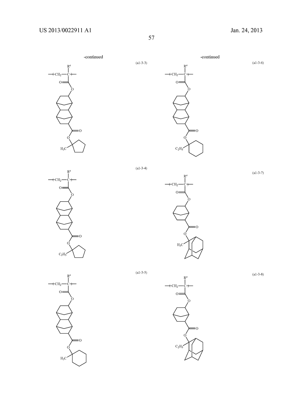 POLYMER, RESIST COMPOSITION AND METHOD OF FORMING RESIST PATTERN - diagram, schematic, and image 58