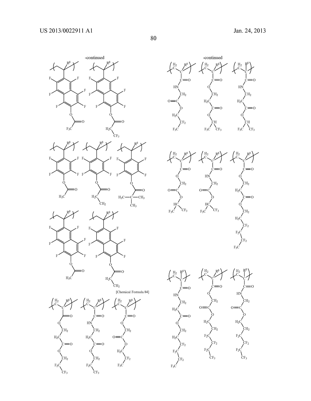 POLYMER, RESIST COMPOSITION AND METHOD OF FORMING RESIST PATTERN - diagram, schematic, and image 81