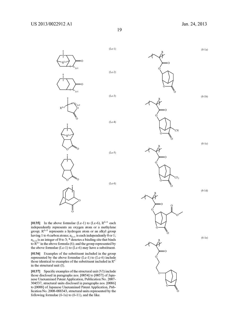 RADIATION-SENSITIVE RESIN COMPOSITION, METHOD FOR FORMING RESIST PATTERN,     POLYMER AND COMPOUND - diagram, schematic, and image 20