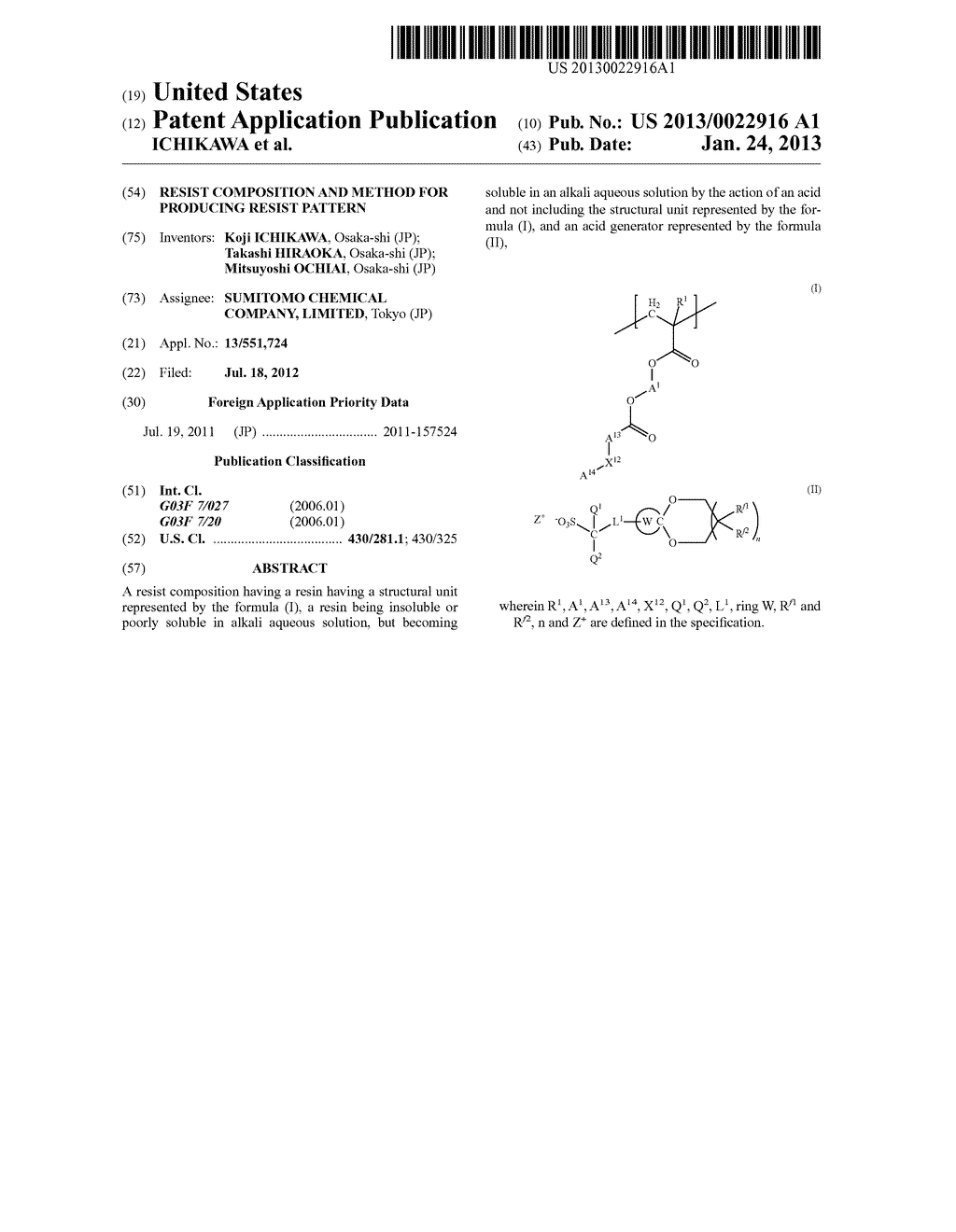 RESIST COMPOSITION AND METHOD FOR PRODUCING RESIST PATTERN - diagram, schematic, and image 01