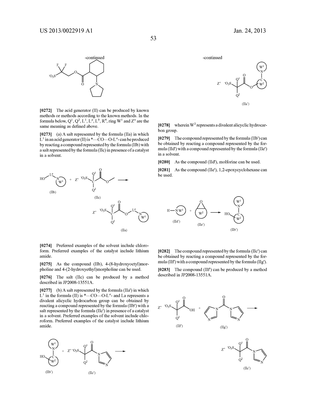 RESIST COMPOSITION AND METHOD FOR PRODUCING RESIST PATTERN - diagram, schematic, and image 54