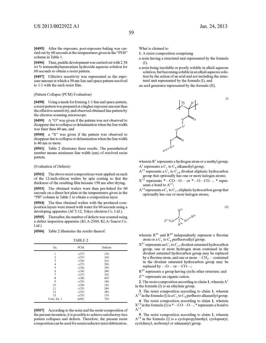 RESIST COMPOSITION AND METHOD FOR PRODUCING RESIST PATTERN - diagram, schematic, and image 60