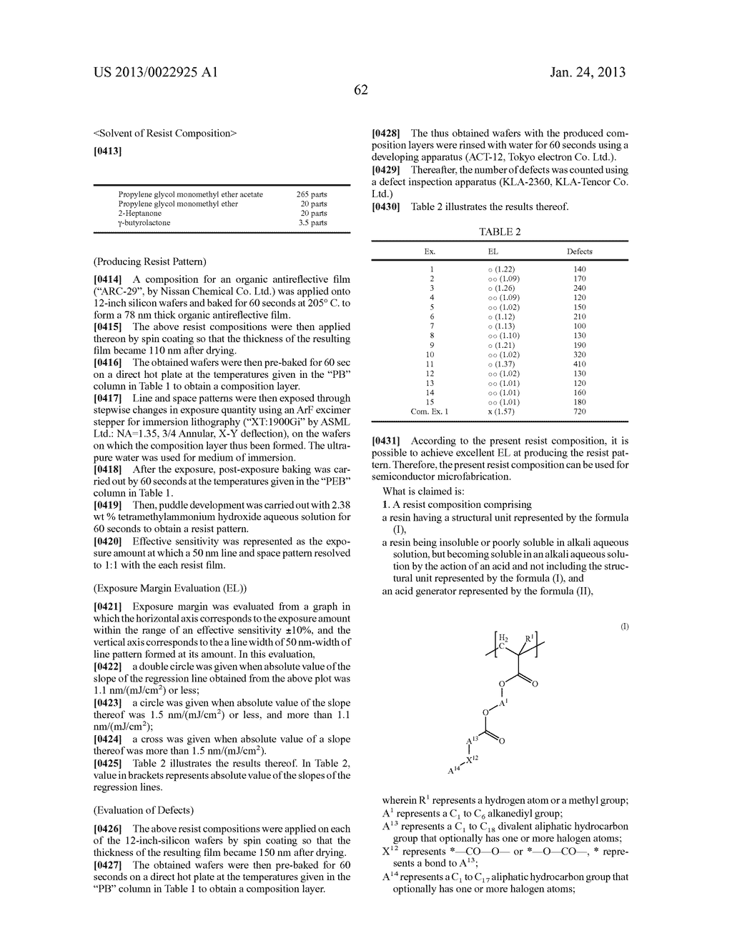 RESIST COMPOSITION AND METHOD FOR PRODUCING RESIST PATTERN - diagram, schematic, and image 63