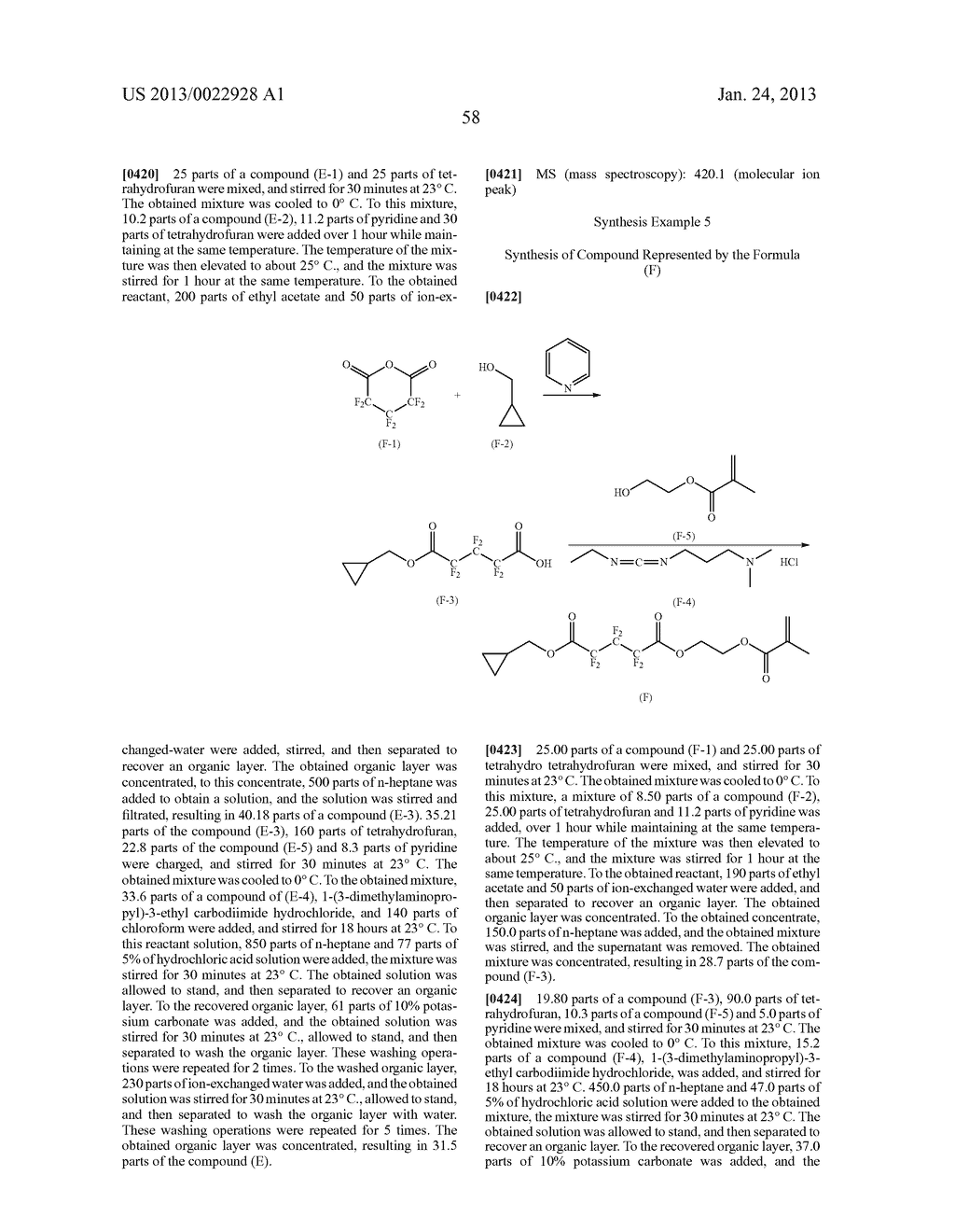 RESIST COMPOSITION AND METHOD FOR PRODUCING RESIST PATTERN - diagram, schematic, and image 59