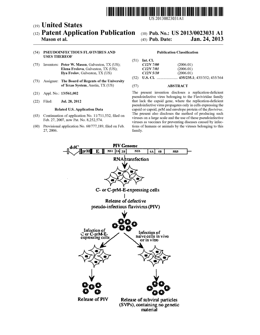 Pseudoinfectious Flavivirus and Uses Thereof - diagram, schematic, and image 01