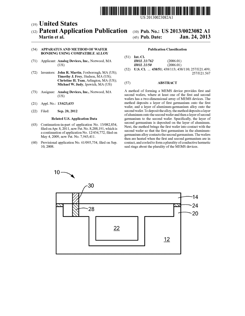 Apparatus and Method of Wafer Bonding Using Compatible Alloy - diagram, schematic, and image 01