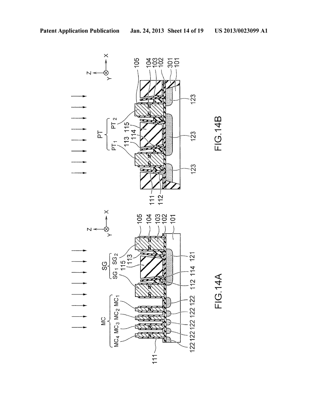 METHOD OF MANUFACTURING NONVOLATILE SEMICONDUCTOR MEMORY DEVICE - diagram, schematic, and image 15