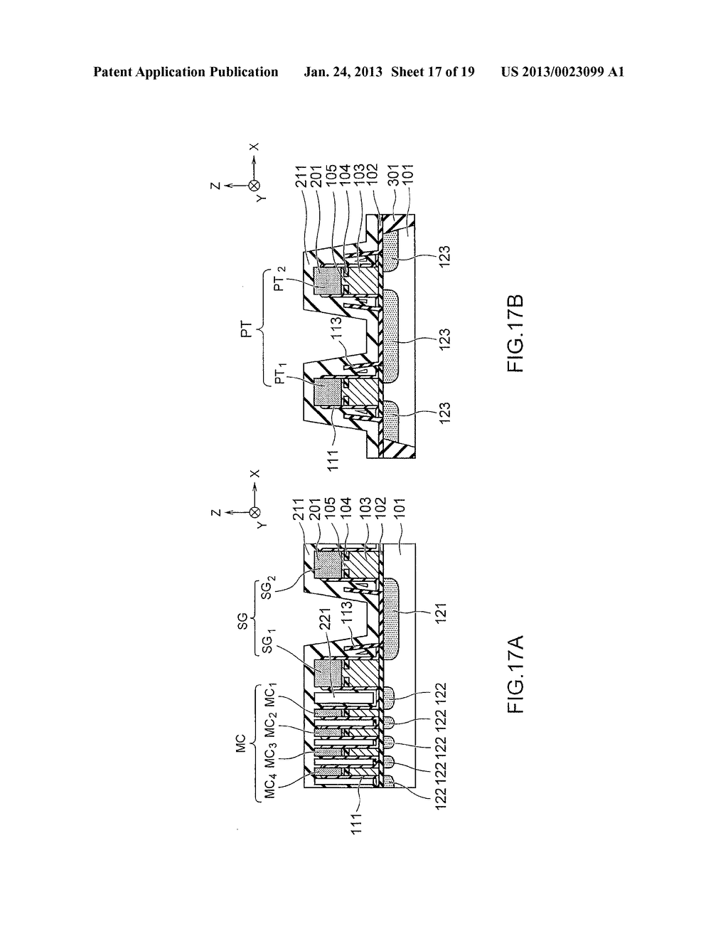 METHOD OF MANUFACTURING NONVOLATILE SEMICONDUCTOR MEMORY DEVICE - diagram, schematic, and image 18