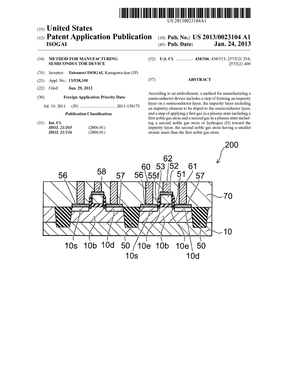 METHOD FOR MANUFACTURING SEMICONDUCTOR DEVICE - diagram, schematic, and image 01