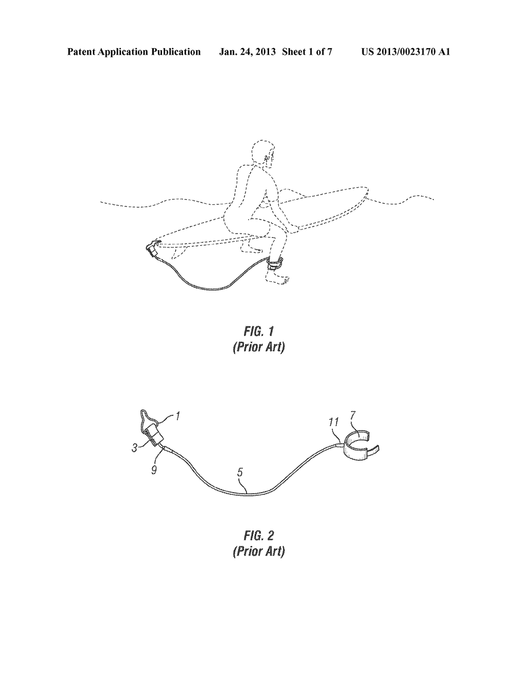 Apparatus for Avoiding Tangling of a Surf Leash - diagram, schematic, and image 02