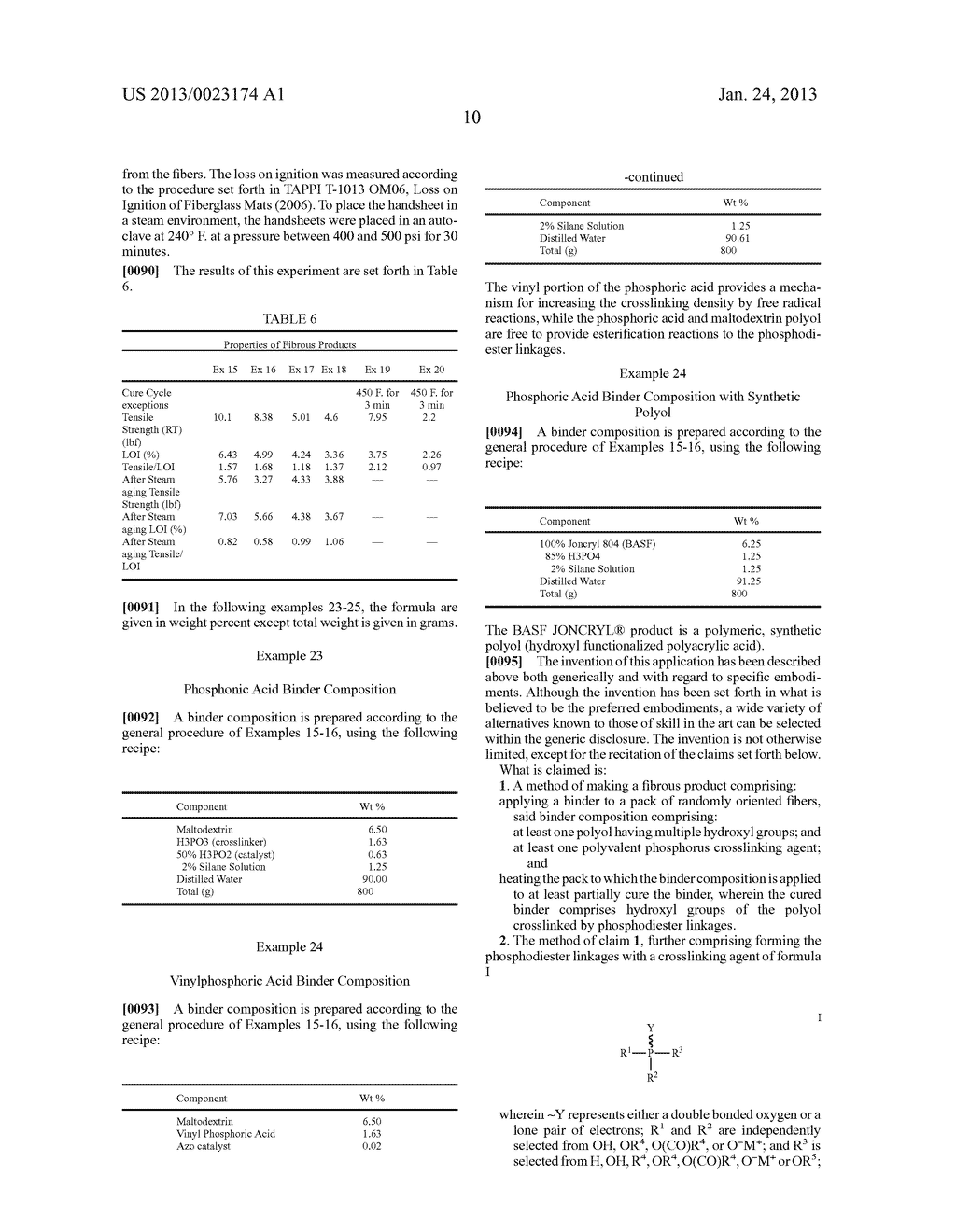 BINDER COMPOSITIONS WITH POLYVALENT PHOSPHORUS CROSSLINKING AGENTS - diagram, schematic, and image 11