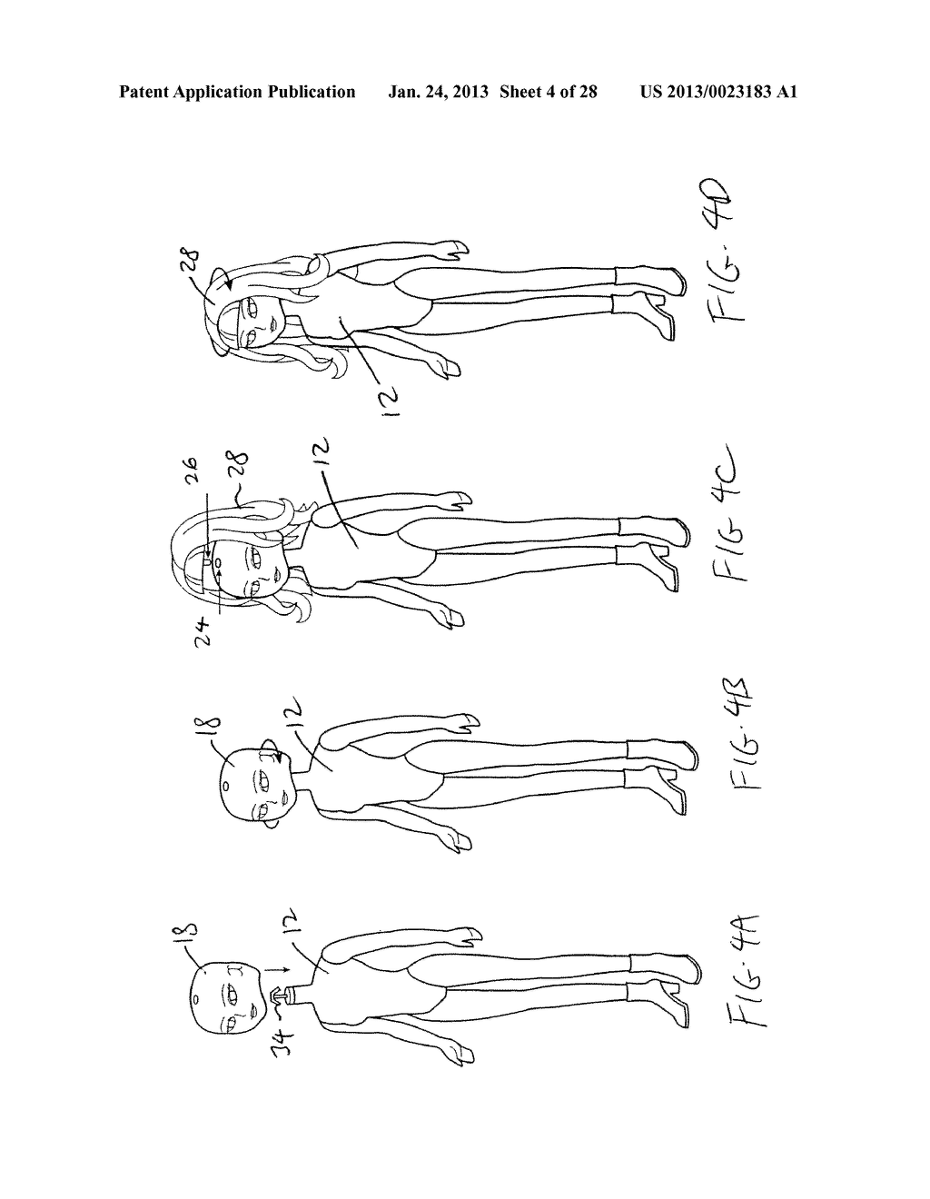 Doll Having Replaceable Heads with Multiple Faces and Replaceable Wigs - diagram, schematic, and image 05