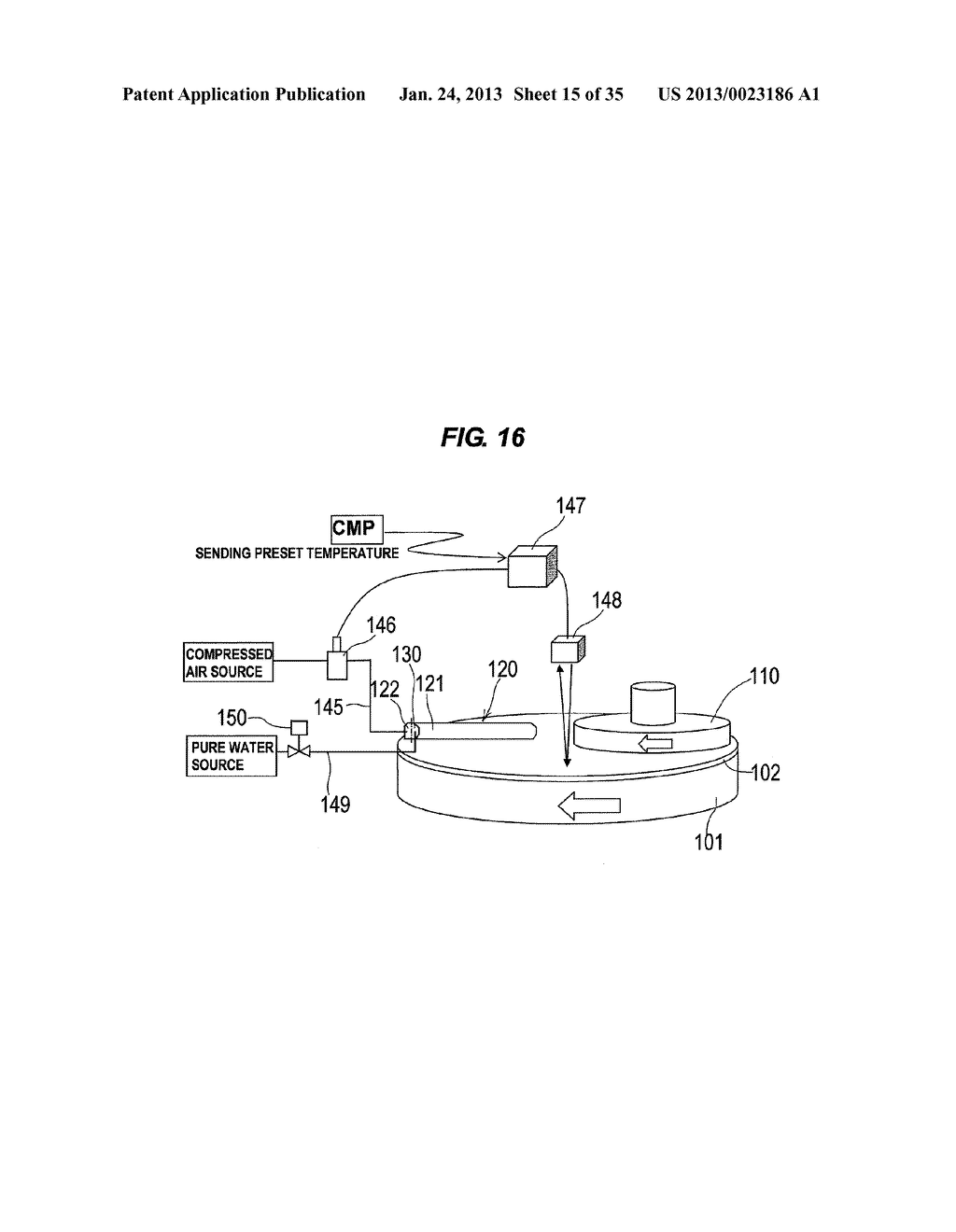 METHOD AND APPARATUS FOR POLISHING A SUBSTRATE - diagram, schematic, and image 16