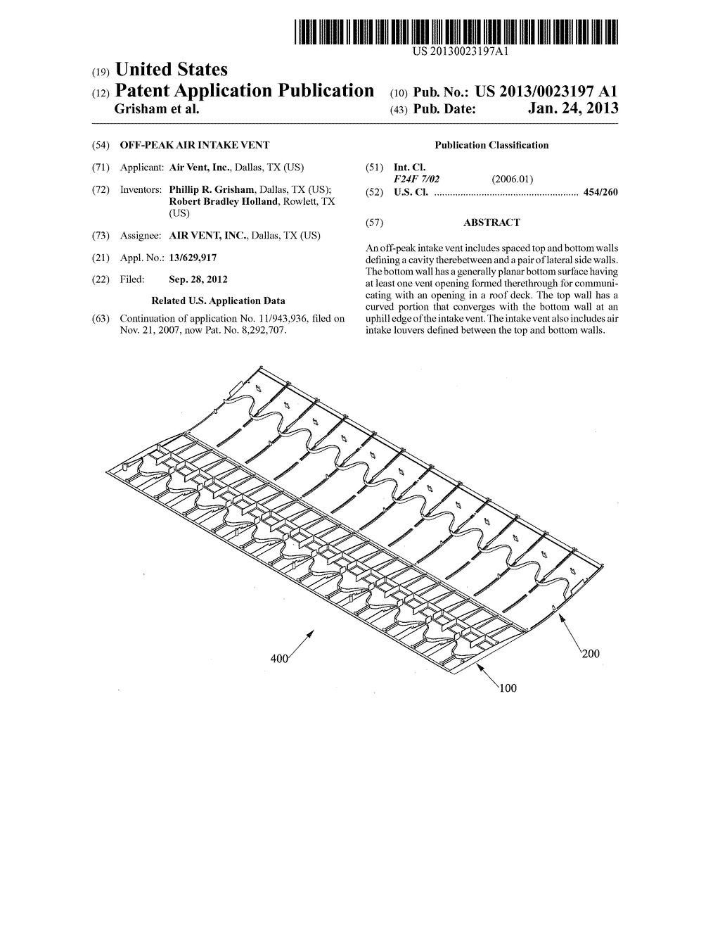 OFF-PEAK AIR INTAKE VENT - diagram, schematic, and image 01