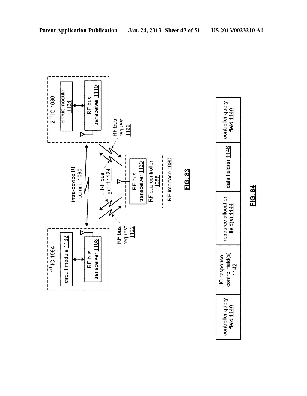 INTEGRATED CIRCUIT WITH ELECTROMAGNETIC INTRACHIP COMMUNICATION AND     METHODS FOR USE THEREWITH - diagram, schematic, and image 48