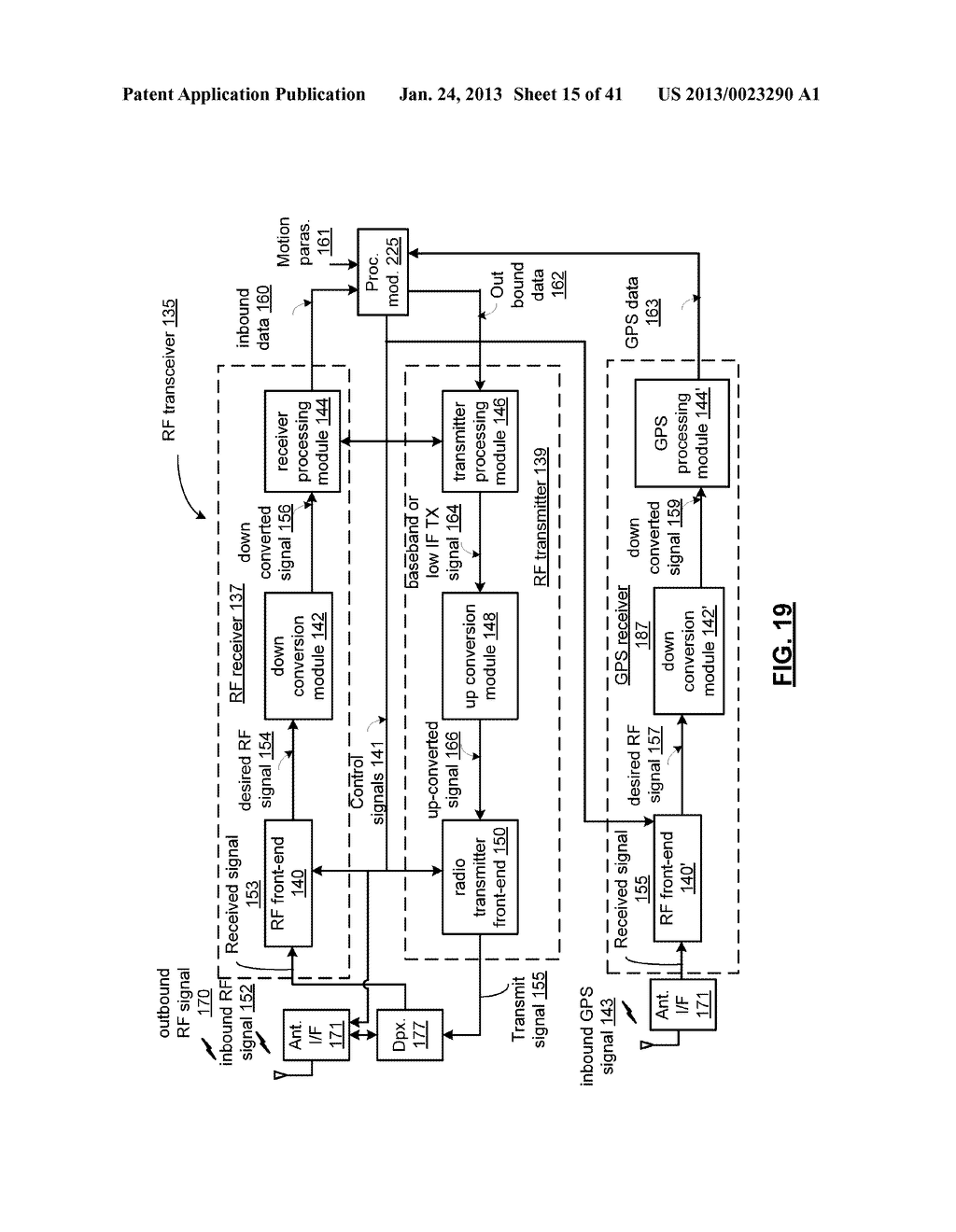 MULTI-MODE MOBILE COMMUNICATION DEVICE WITH MOTION SENSOR AND METHODS FOR     USE THEREWITH - diagram, schematic, and image 16