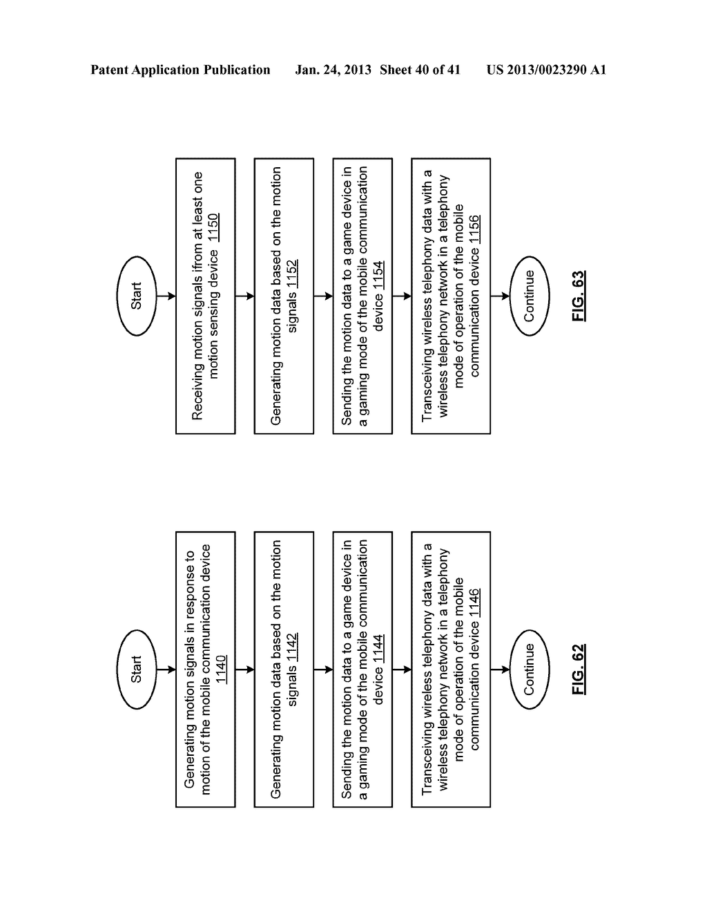 MULTI-MODE MOBILE COMMUNICATION DEVICE WITH MOTION SENSOR AND METHODS FOR     USE THEREWITH - diagram, schematic, and image 41