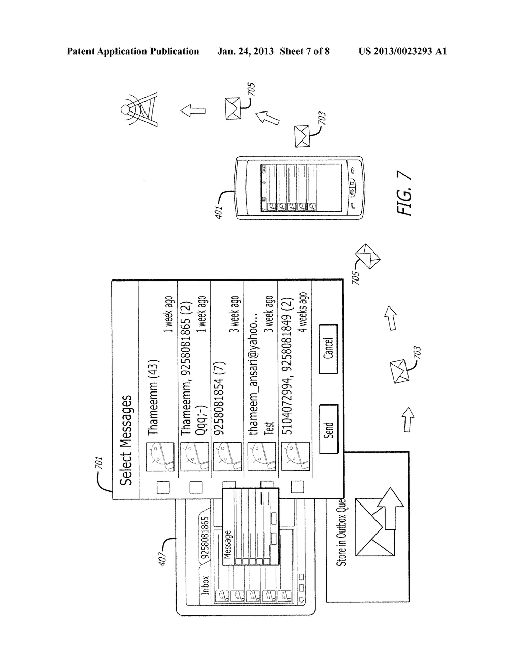 INSTANT MESSAGING THROUGH SECONDARY WIRELESS COMMUNICATION DEVICE - diagram, schematic, and image 08