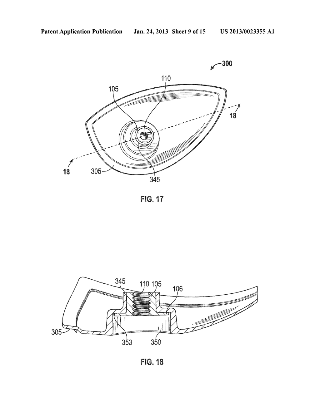 GOLF CLUB HEAD WITH COMPOSITE WEIGHT PORT - diagram, schematic, and image 10