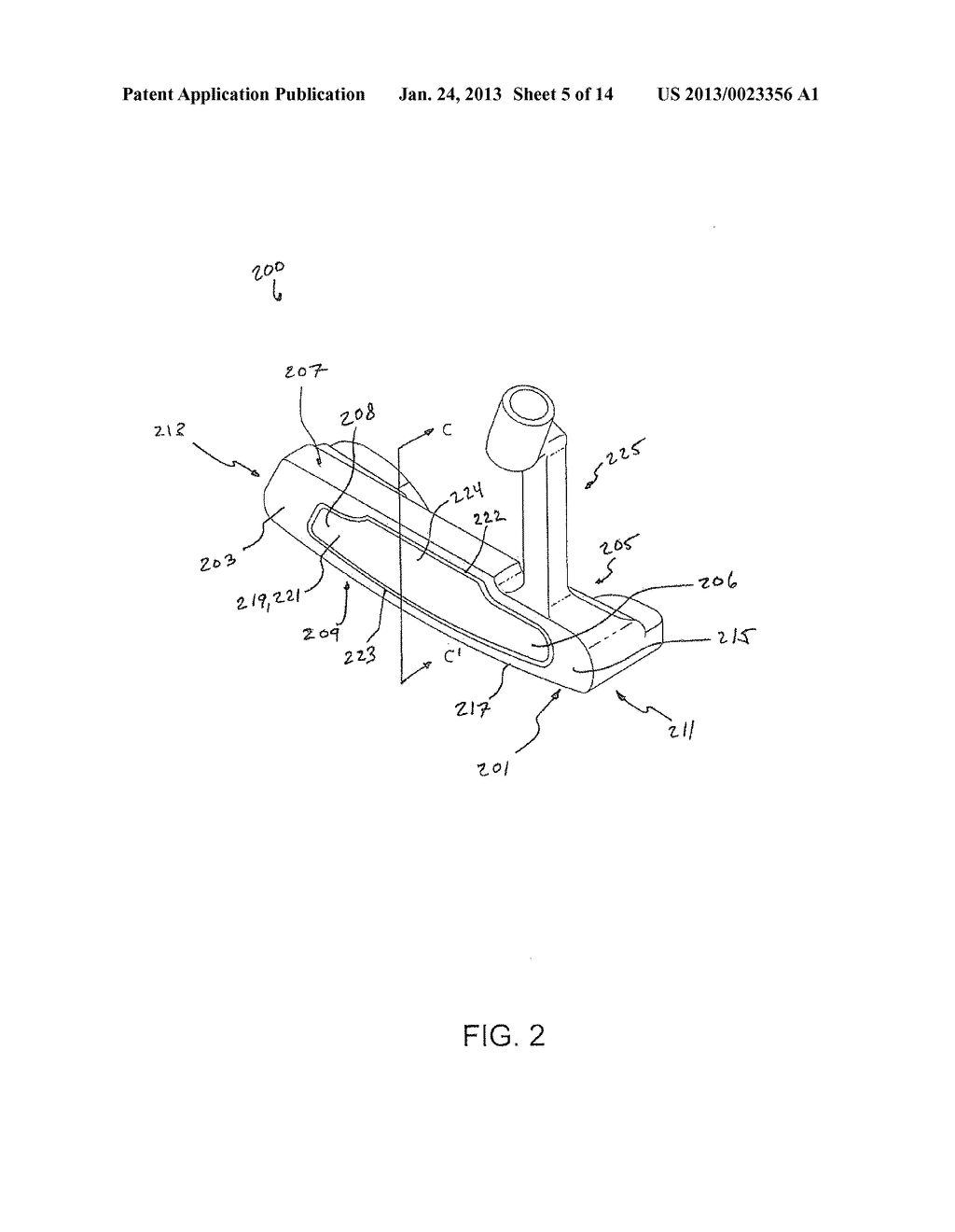 GOLF CLUB HEAD - diagram, schematic, and image 06