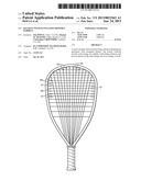 RACQUET WITH ELONGATED GROMMET BARRELS diagram and image