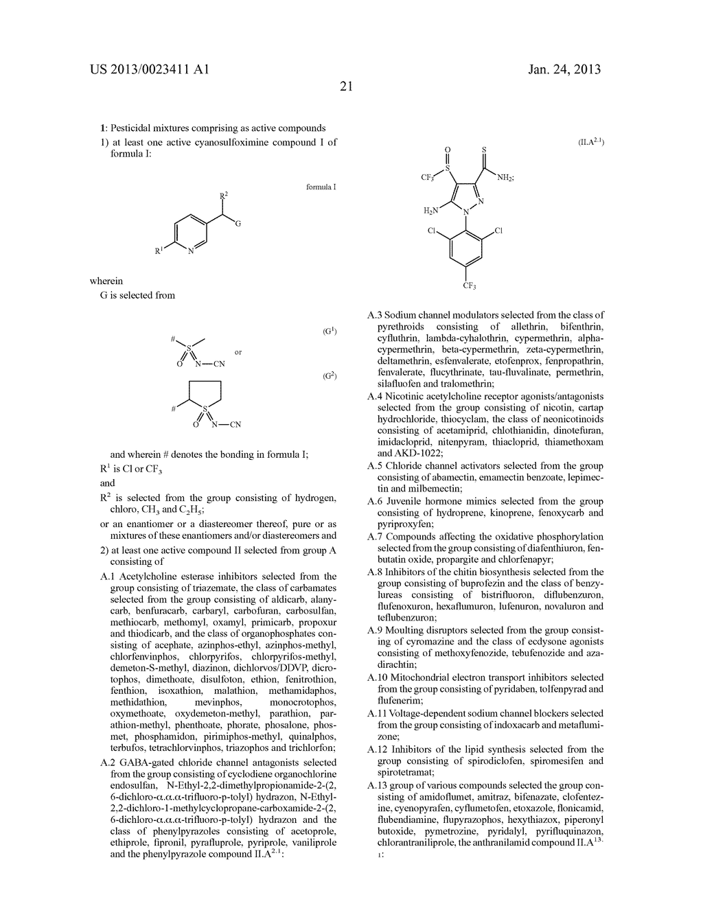 Pesticidal Mixtures Comprising Cyanosulfoximine Compounds - diagram, schematic, and image 22