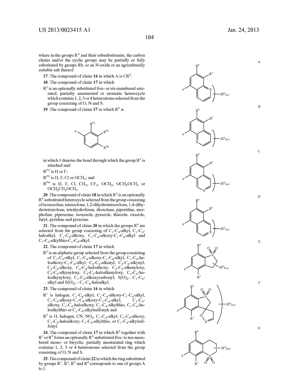 Substituted Pyridines Having Herbicidal Action - diagram, schematic, and image 105