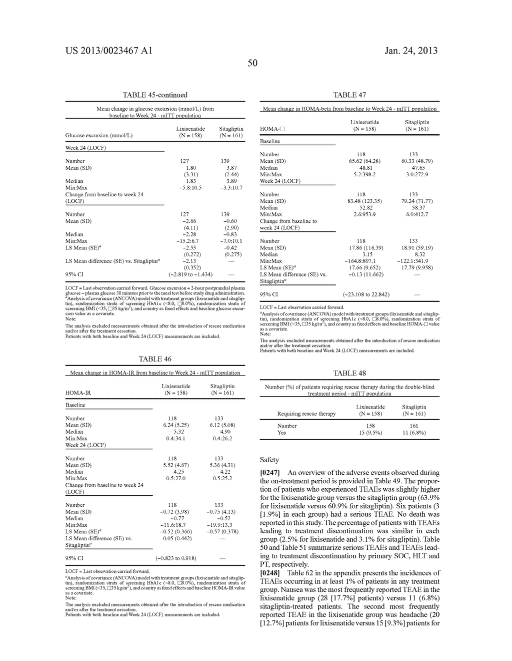 PHARMACEUTICAL COMBINATION FOR USE IN INDUCING WEIGHT LOSS IN DIABETES     TYPE 2 PATIENTS OR/AND FOR PREVENTING WEIGHT GAIN IN DIABETES TYPE 2     PATIENTS - diagram, schematic, and image 60