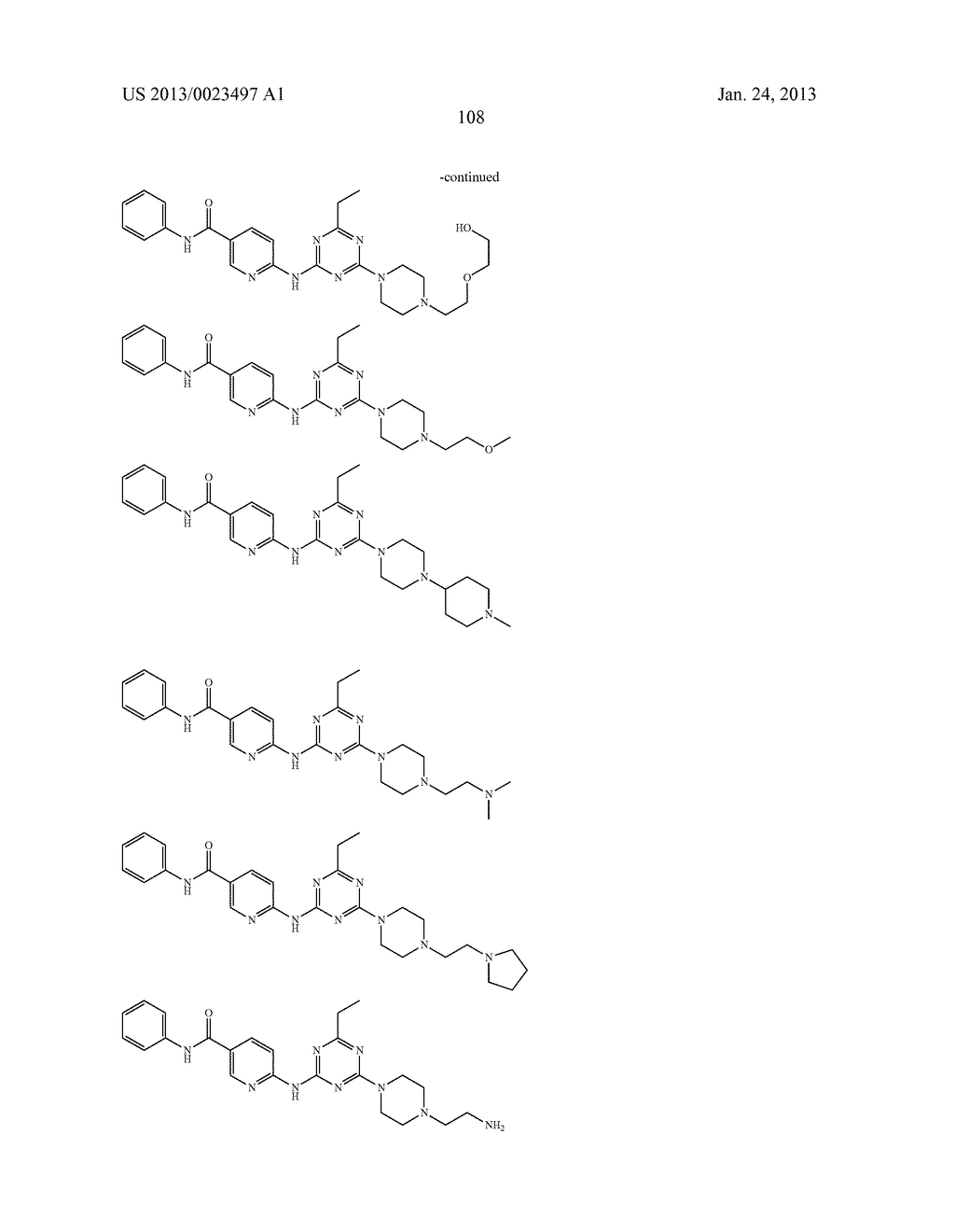 Triazine Derivatives and their Therapeutical Applications - diagram, schematic, and image 109