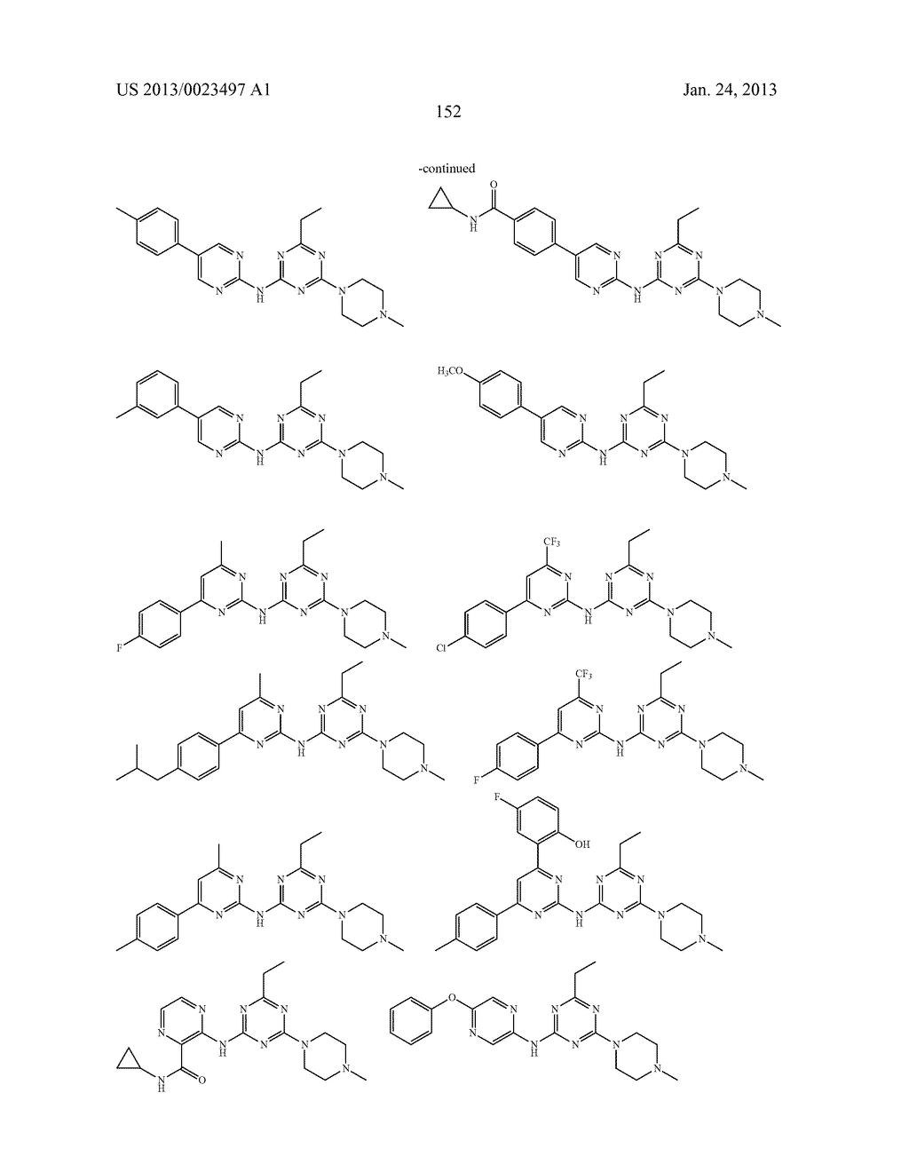 Triazine Derivatives and their Therapeutical Applications - diagram, schematic, and image 153