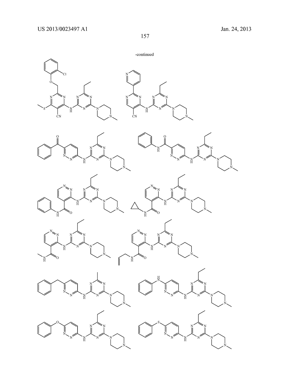 Triazine Derivatives and their Therapeutical Applications - diagram, schematic, and image 158