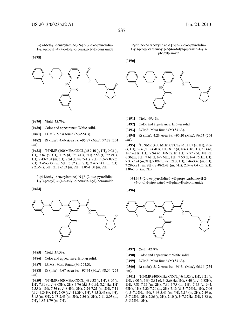 BENZAMIDES - diagram, schematic, and image 238