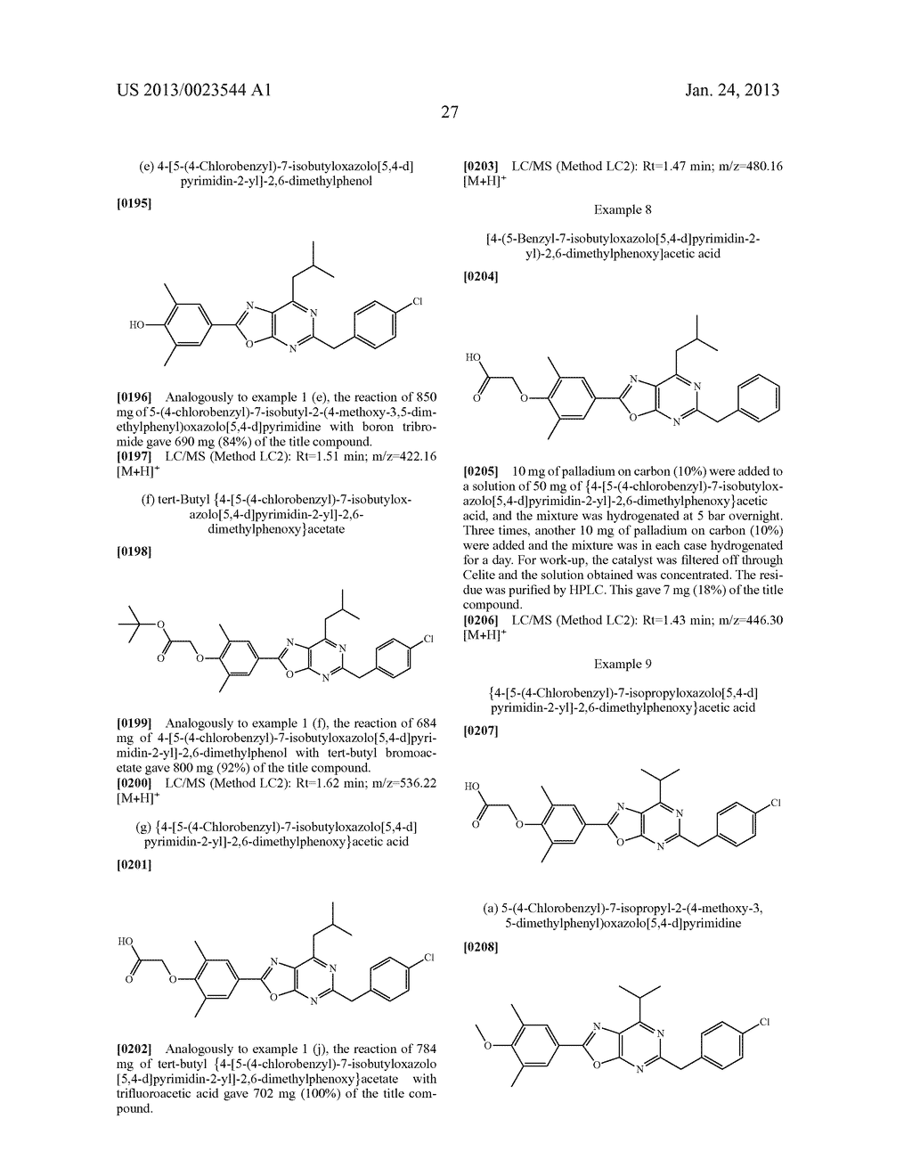 CARBOXYLIC ACID DERIVATIVES HAVING AN OXAZOLO[5,4-d]PYRIMIDINE RING - diagram, schematic, and image 28