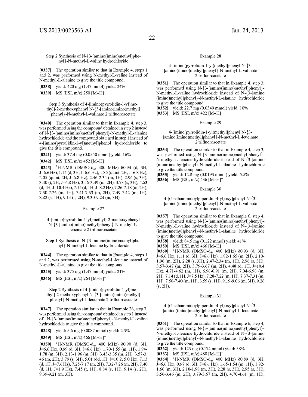 AMIDINOANILINE DERIVATIVE - diagram, schematic, and image 23