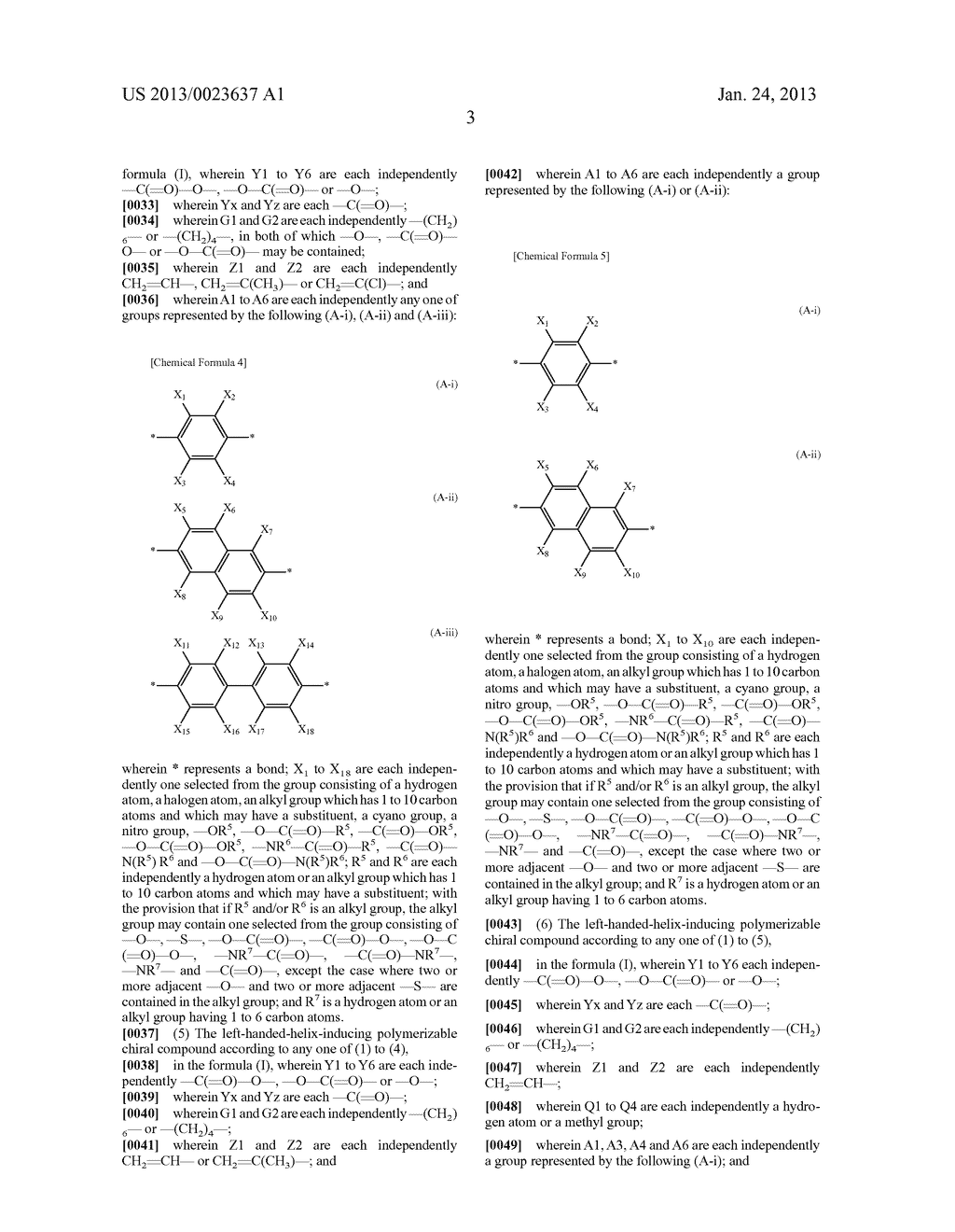 POLYMERIZABLE CHIRAL COMPOUND, POLYMERIZABLE LIQUID CRYSTAL COMPOUND,     LIQUID CRYSTAL POLYMER AND OPTICALLY ANISOTROPIC BODY - diagram, schematic, and image 04