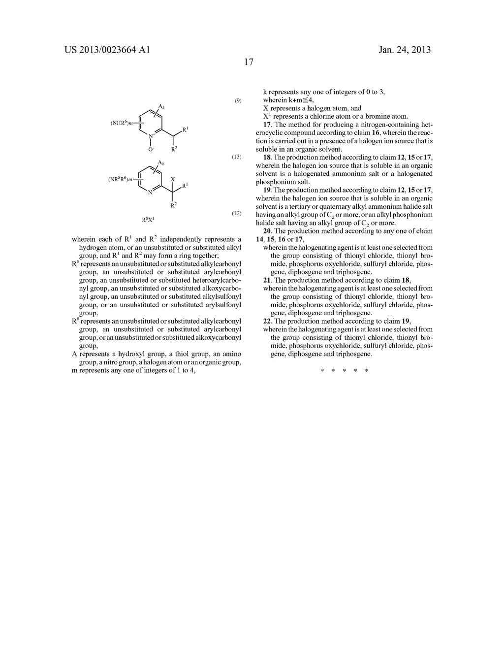 NITROGEN-CONTAINING HETEROCYCLIC COMPOUND AND METHOD FOR PRODUCING SAME - diagram, schematic, and image 18