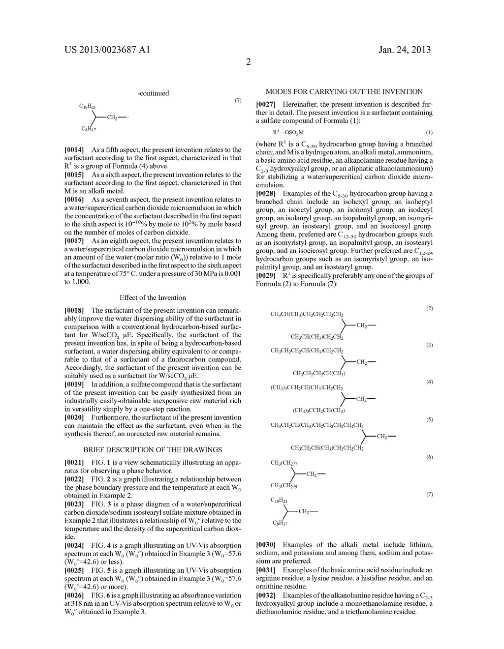 SURFACTANT FOR STABILIZING WATER/SUPERCRITICAL CARBON DIOXIDE     MICROEMULSION - diagram, schematic, and image 08